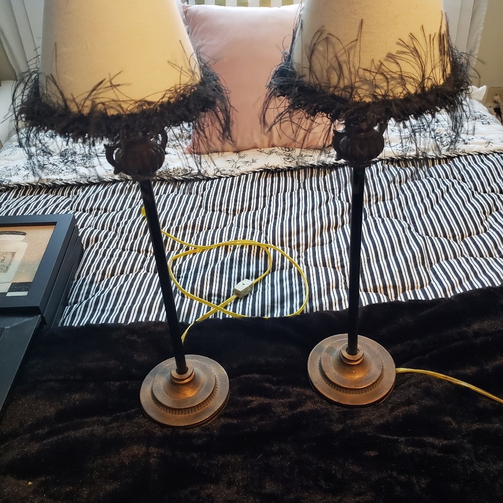 Buffet candlestick lamps